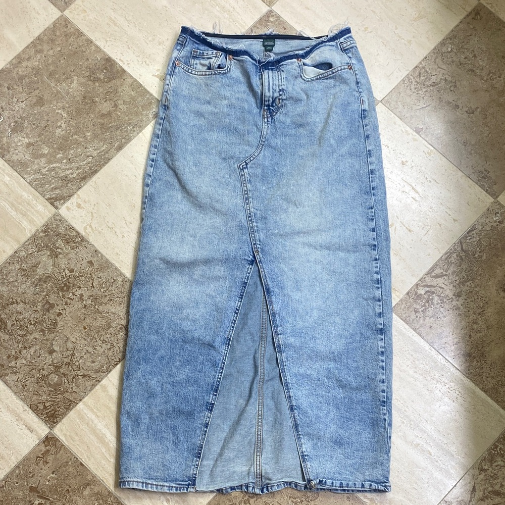 Wild Fable Light Blue Maxi Denim Skirt